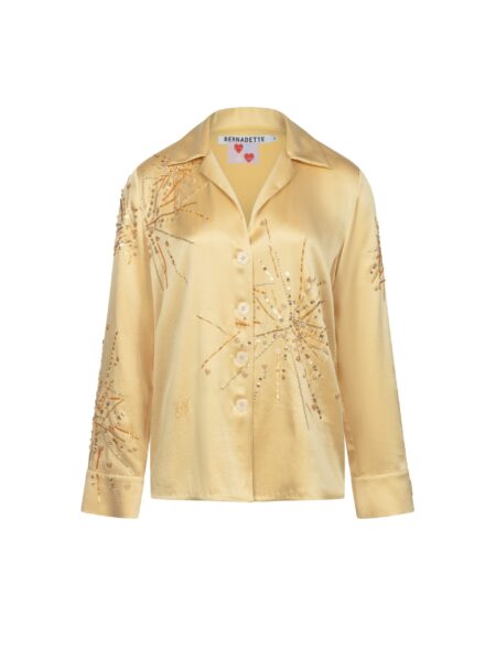 Bernadette Pyjama Blouse Louis Sequins Embroidered