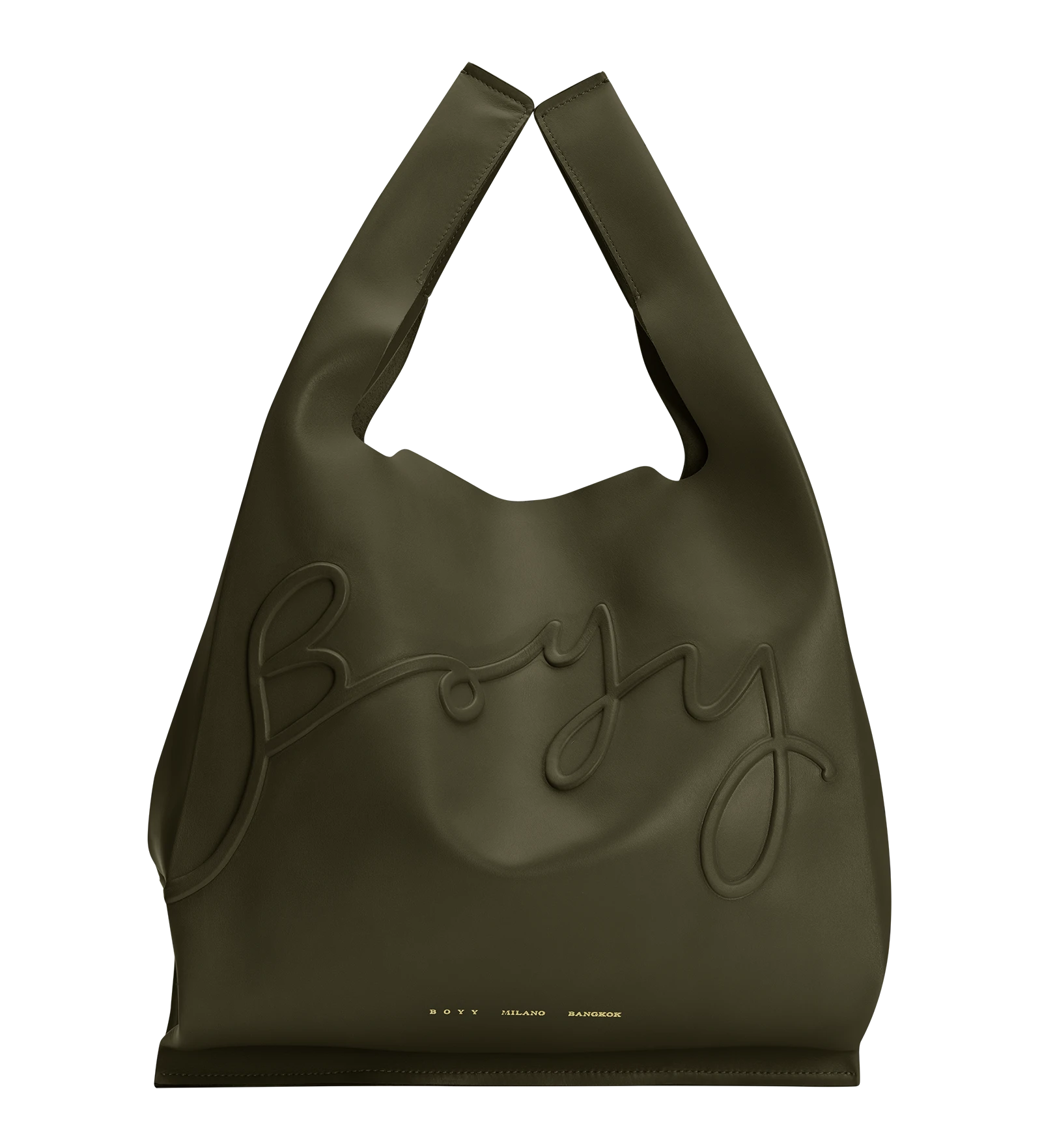 Boyy-Poster-Bag-L-Olive-Coveti BOYY Poster Bag (L)