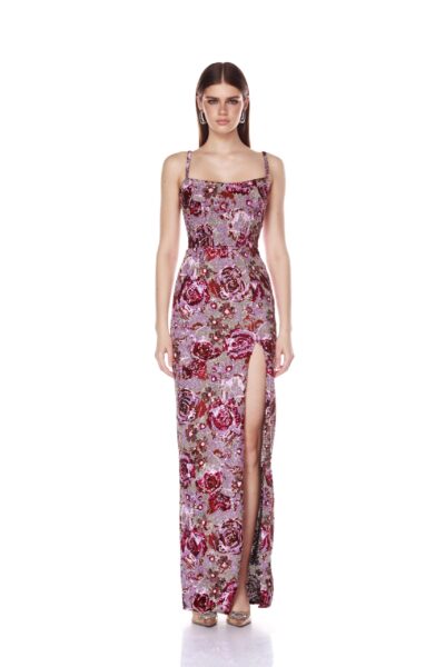 Bronx and Banco Dresses - Bronx and Banco Sequin Evening Dress - Natalie De'Banco Design - Shop at Luxury Shoes 