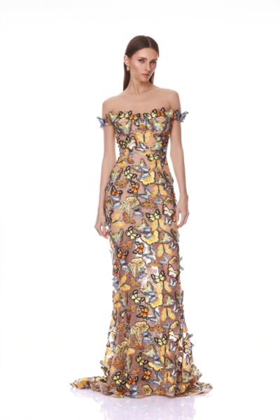 Bronx and Banco Dresses - Bronx and Banco Sequin Evening Dress - Natalie De'Banco Design - Shop at Luxury Shoes 