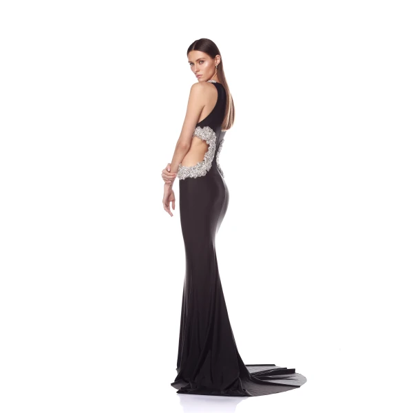 Bronx and Banco Dresses - Bronx and Banco Sequin Evening Dress - Natalie De'Banco Design - Shop at Luxury Shoes 