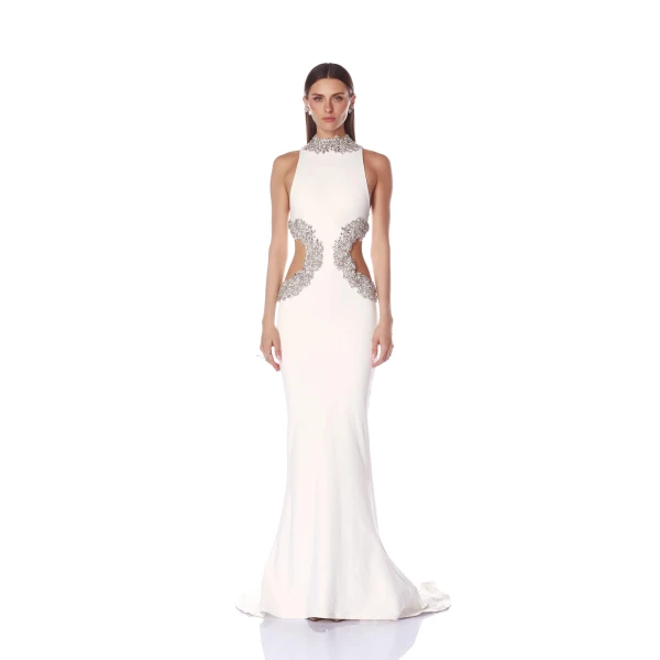 Bronx and Banco Dresses - Bronx and Banco Sequin Evening Dress - Natalie De'Banco Design - Shop at Luxury Shoes 