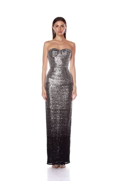 Bronx and Banco Dresses - Bronx and Banco Sequin Evening Dress - Natalie De'Banco Design - Shop at Luxury Shoes 