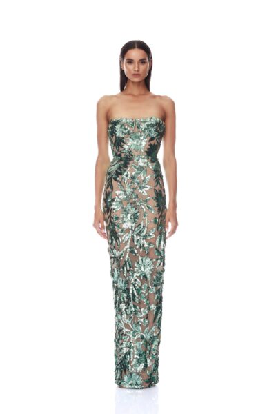 Bronx and Banco Dresses - Bronx and Banco Sequin Evening Dress - Natalie De'Banco Design - Shop at Luxury Shoes 
