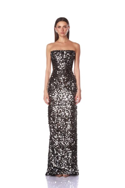 Bronx and Banco Dresses - Bronx and Banco Sequin Evening Dress - Natalie De'Banco Design - Shop at Luxury Shoes 