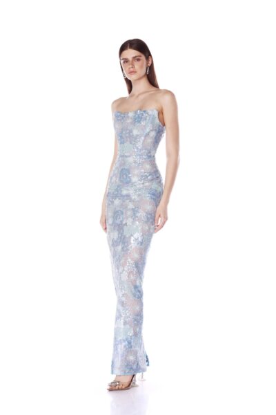 Bronx and Banco Dresses - Bronx and Banco Sequin Evening Dress - Natalie De'Banco Design - Shop at Luxury Shoes 