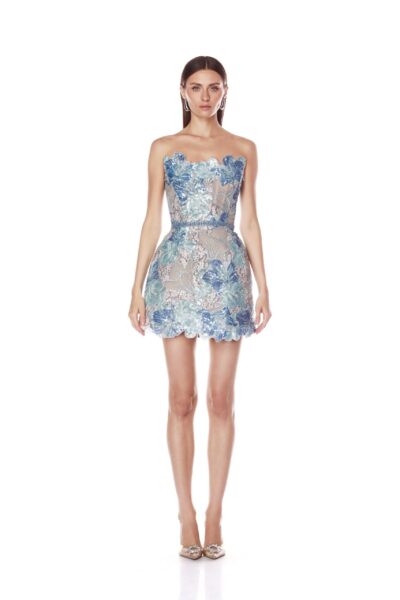 Bronx and Banco Dresses - Bronx and Banco Sequin Evening Dress - Natalie De'Banco Design - Shop at Luxury Shoes 