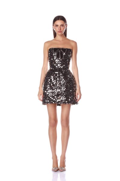 Bronx and Banco Dresses - Bronx and Banco Sequin Evening Dress - Natalie De'Banco Design - Shop at Luxury Shoes 