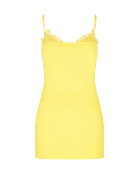 David Koma Lace Trim Detail Mini Dress