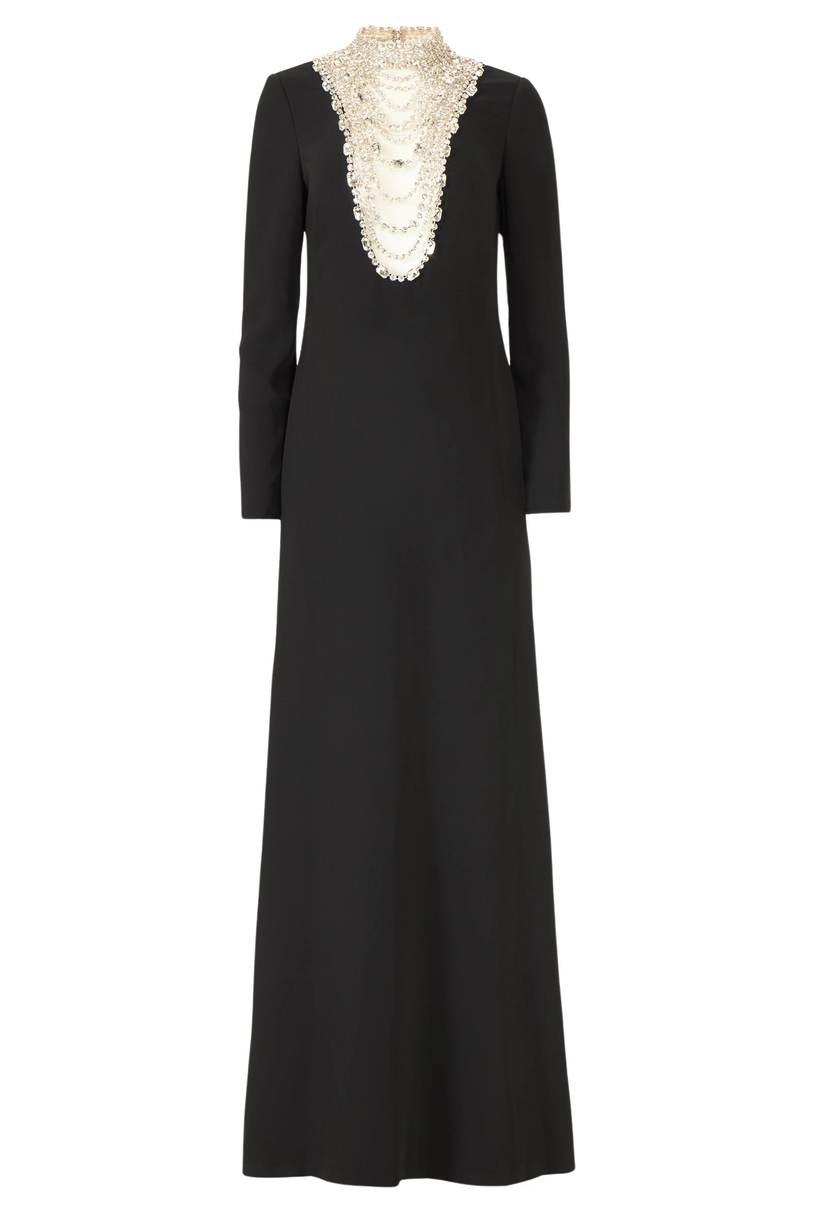 Dellana-Crepe-Crystal-Embellished-Gown-Costarellos-Dresses91041_nobg Costarellos Dresses - Romantic Greek Lace - Shop at Luxury Shoes