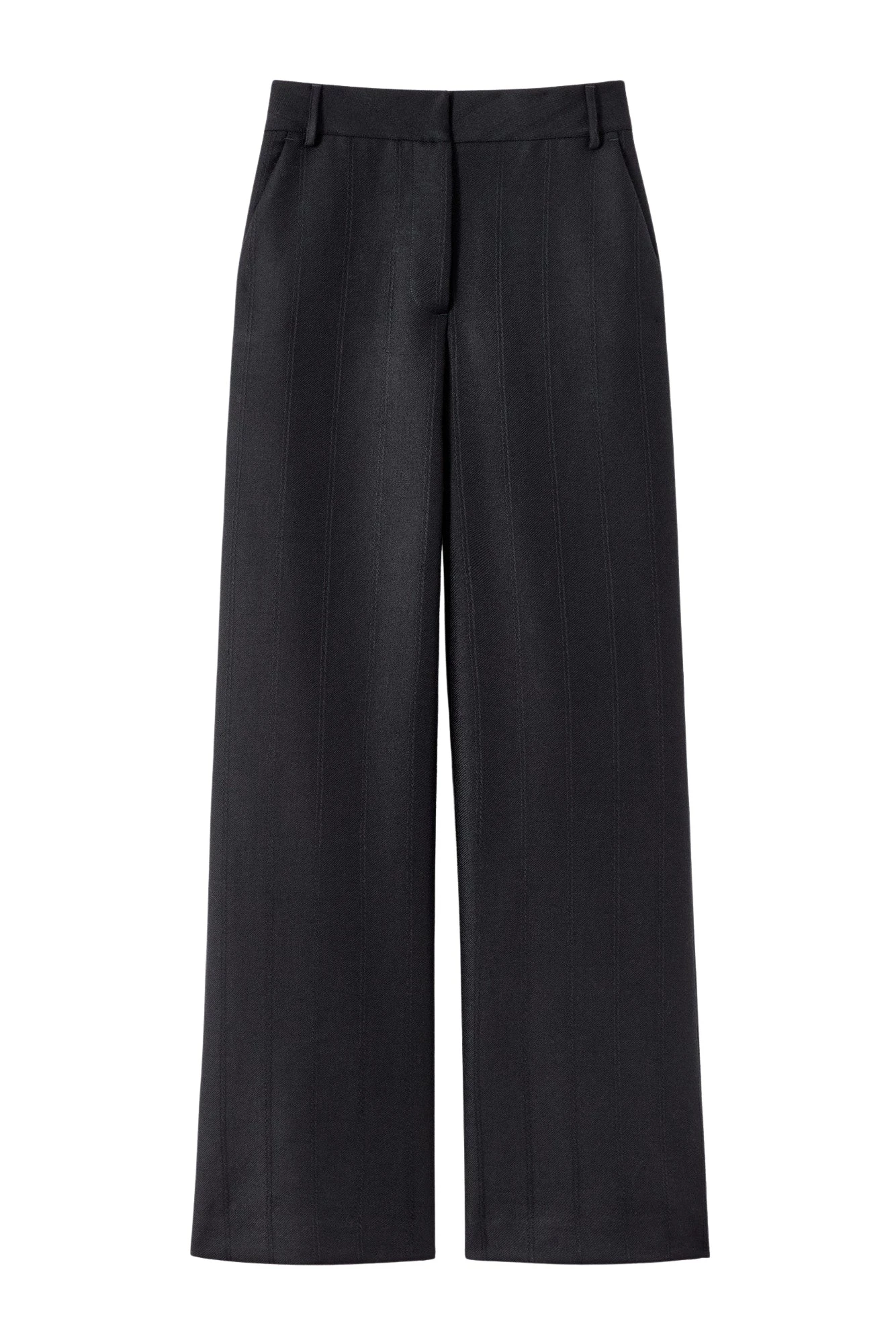 Destree-Black-wool-wide-leg-trousers64847_nobg Destree Black wool wide-leg trousers - Destree - Graphic Parisian Fashion - Shop at Luxury Shoes
