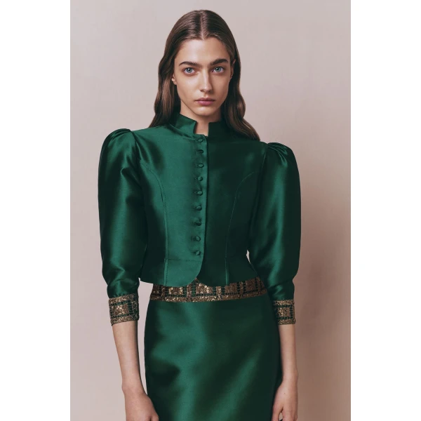 Destree Forest midi skirt with embroidered details - Destree - Graphic Parisian Fashion - Shop at Luxury Shoes 