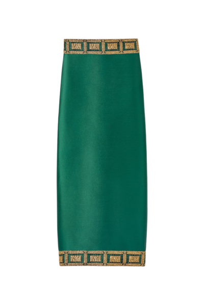 Destree Forest midi skirt with embroidered details - Destree - Graphic Parisian Fashion - Shop at Luxury Shoes 