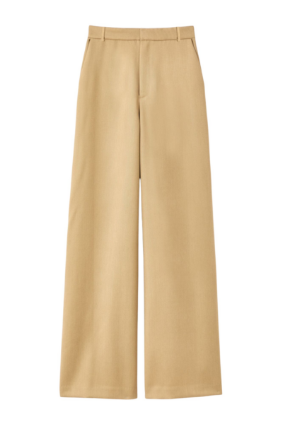 Destree Light Beige Serge Trousers - Destree - Graphic Parisian Fashion - Shop at Luxury Shoes 