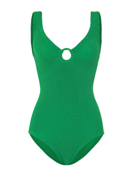 Hunza G Coverage Celine Swim With Tonal Hoops
