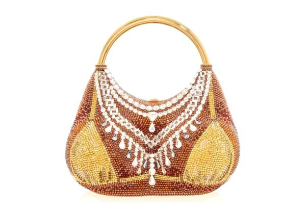 Judith Leiber Bust Gold Bikini Bag - Judith Leiber Crystal Clutch - Luxury Evening Bag - Shop at Luxury Shoes 