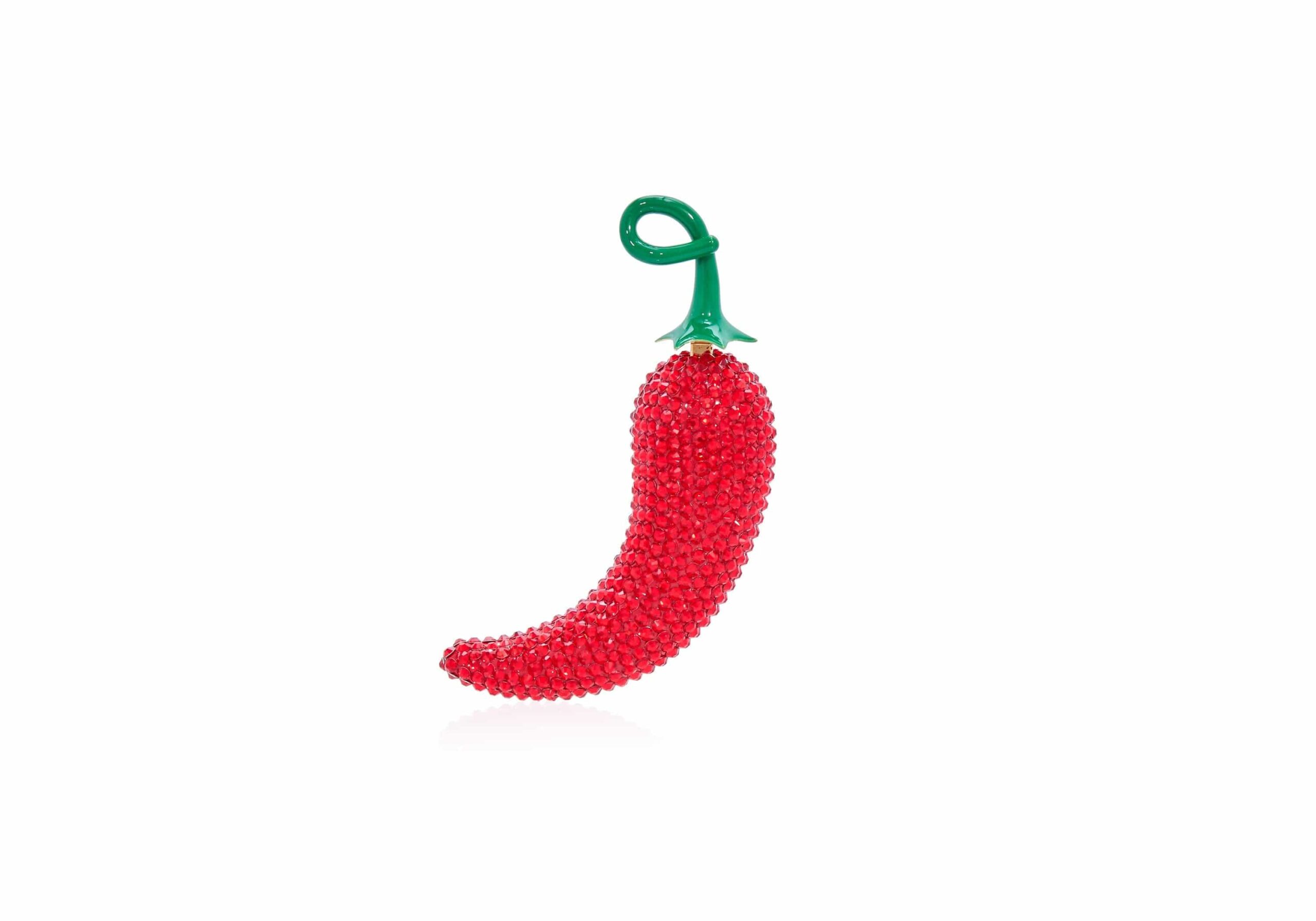 Judith Leiber Chili Pepper Pillbox Jalapeño - Judith Leiber Crystal Clutch - Luxury Evening Bag - Shop at Luxury Shoes Judith Leiber Chili Pepper Pillbox Jalapeño - Judith Leiber Crystal Clutch - Luxury Evening Bag - Shop at Luxury Shoes
