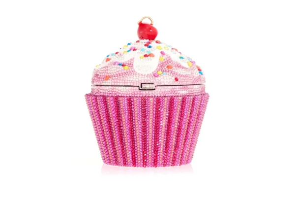 Judith Leiber Cupcake Cherry - Judith Leiber Crystal Clutch - Luxury Evening Bag - Shop at Luxury Shoes 