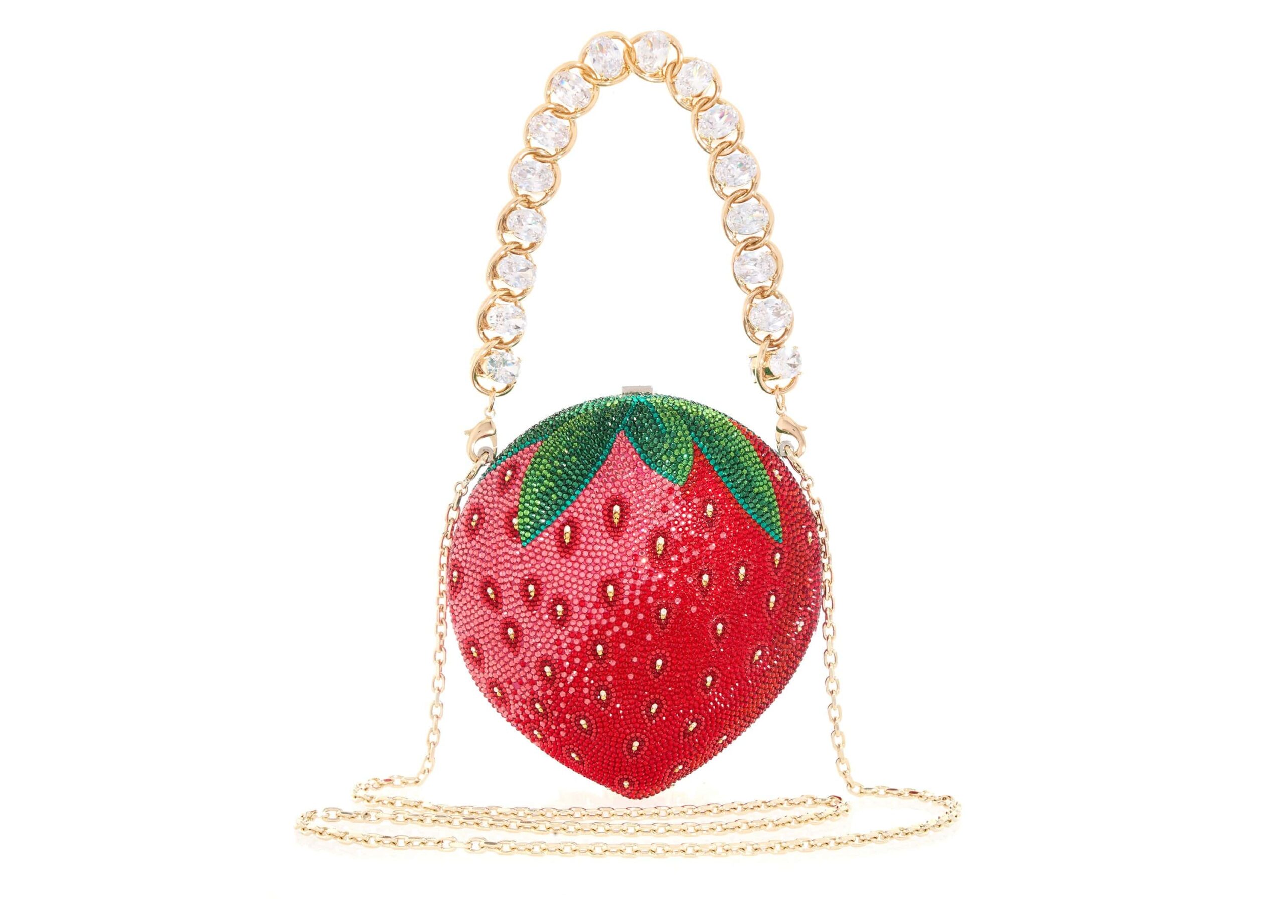 Judith Leiber Designer Strawberry Handbag - Judith Leiber Crystal Clutch - Luxury Evening Bag - Shop at Luxury Shoes Judith Leiber Designer Strawberry Handbag - Judith Leiber Crystal Clutch - Luxury Evening Bag - Shop at Luxury Shoes