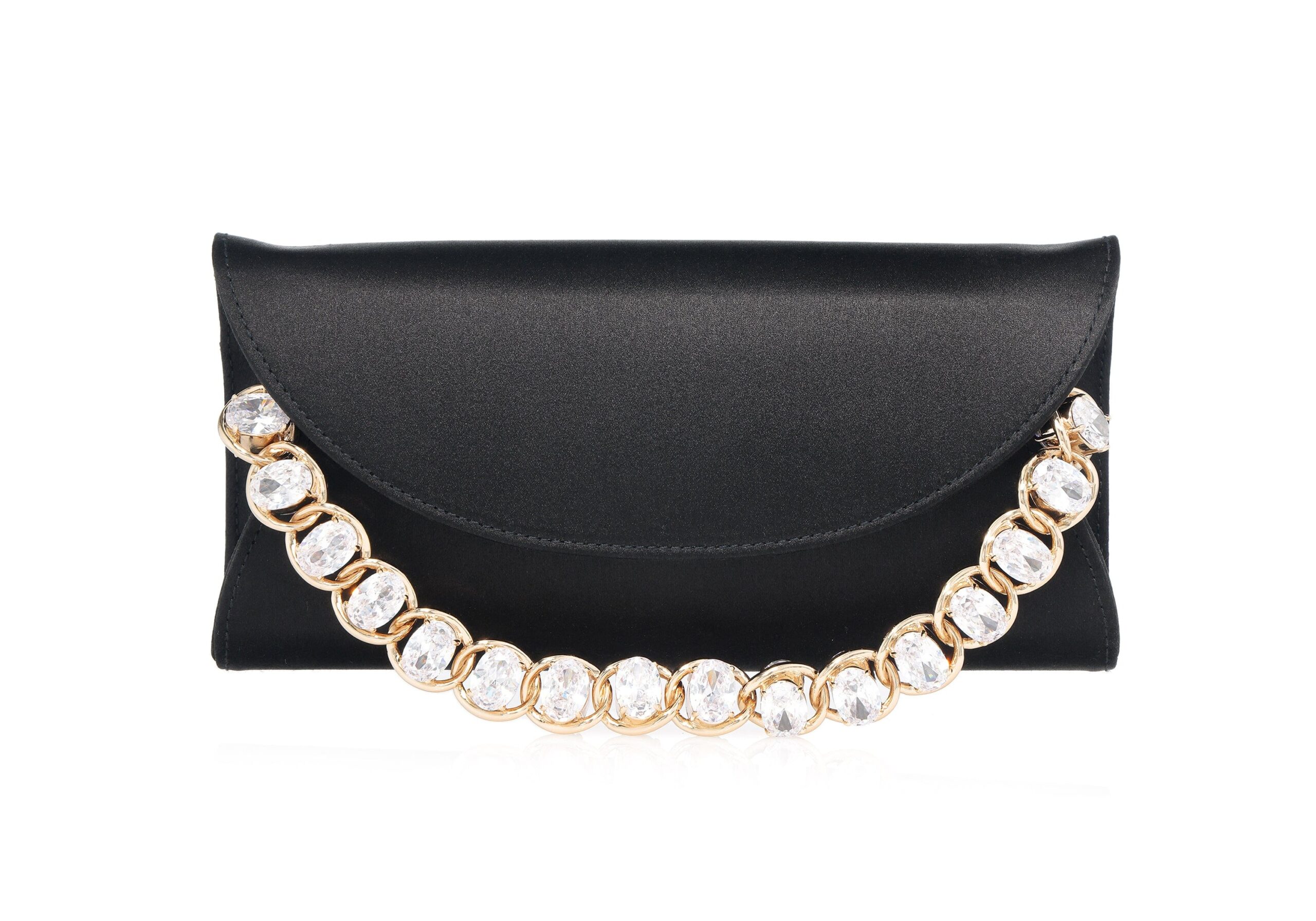 Judith Leiber Envelope Taylor Satin Black - Judith Leiber Crystal Clutch - Luxury Evening Bag - Shop at Luxury Shoes Judith Leiber Envelope Taylor Satin Black - Judith Leiber Crystal Clutch - Luxury Evening Bag - Shop at Luxury Shoes