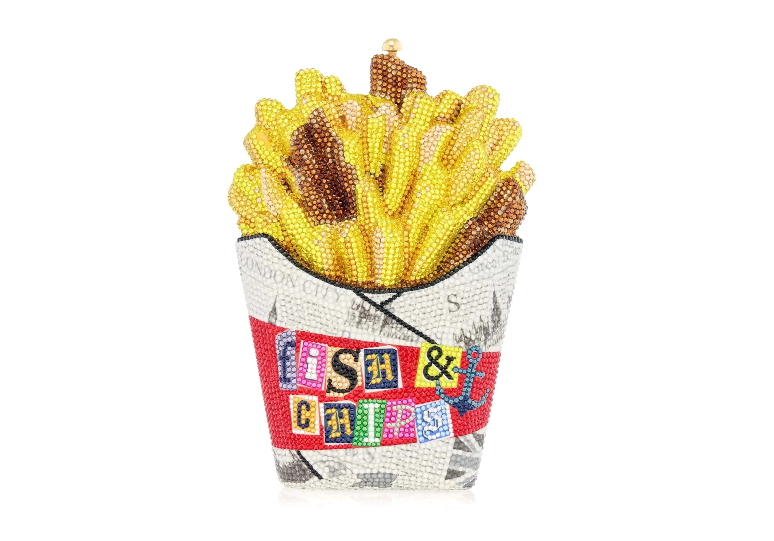 Judith Leiber French Fries Fish And Chips - Judith Leiber Crystal Clutch - Luxury Evening Bag - Shop at Luxury Shoes Judith Leiber French Fries Fish And Chips - Judith Leiber Crystal Clutch - Luxury Evening Bag - Shop at Luxury Shoes