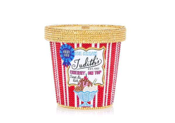 Judith Leiber Judith's Best Ice Cream Pint - Judith Leiber Crystal Clutch - Luxury Evening Bag - Shop at Luxury Shoes 