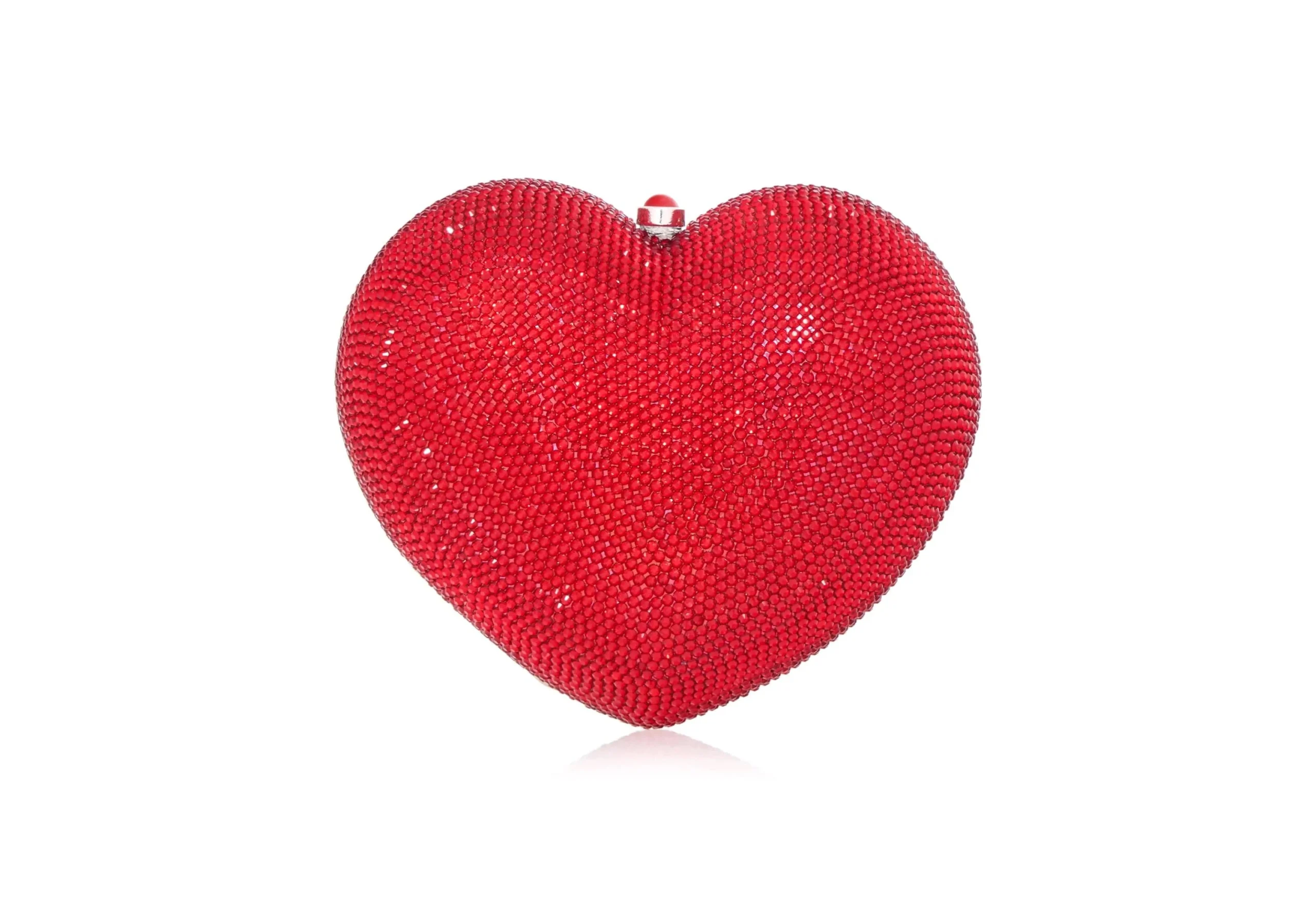 Judith Leiber L'Amour Petit Coeur Red - Judith Leiber Crystal Clutch - Luxury Evening Bag - Shop at Luxury Shoes Judith Leiber L'Amour Petit Coeur Red - Judith Leiber Crystal Clutch - Luxury Evening Bag - Shop at Luxury Shoes