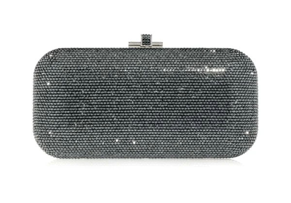 Judith Leiber Long Slide Gray - Judith Leiber Crystal Clutch - Luxury Evening Bag - Shop at Luxury Shoes 