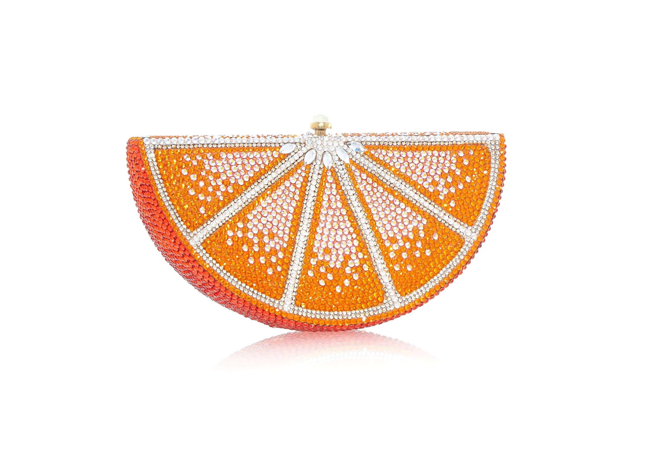 Judith Leiber Orange Slice - Judith Leiber Crystal Clutch - Luxury Evening Bag - Shop at Luxury Shoes Judith Leiber Orange Slice - Judith Leiber Crystal Clutch - Luxury Evening Bag - Shop at Luxury Shoes