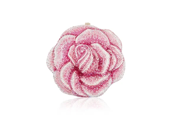 Judith Leiber Rose Romance - Judith Leiber Crystal Clutch - Luxury Evening Bag - Shop at Luxury Shoes 