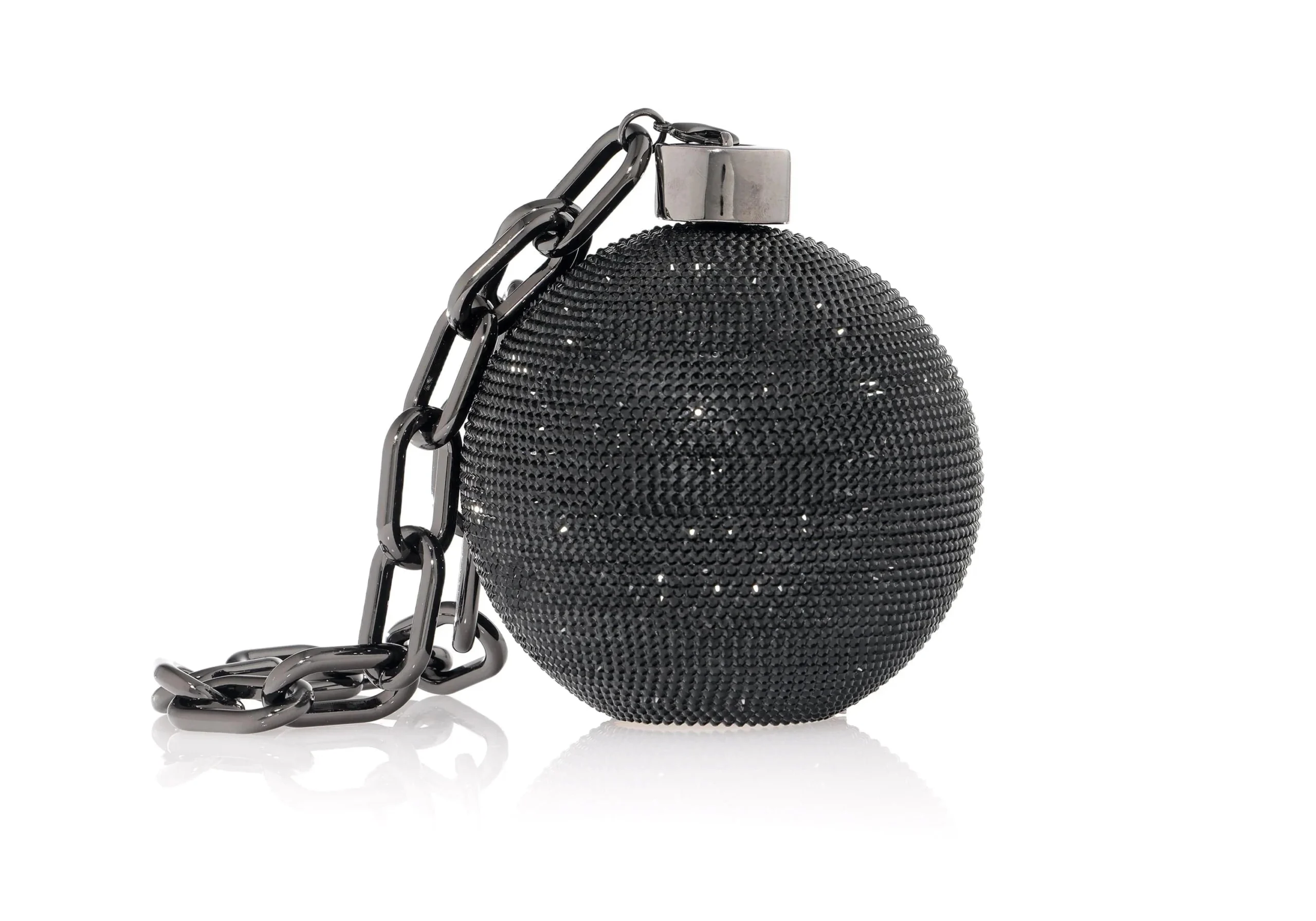 Judith Leiber Sphere Ball And Chain Black - Judith Leiber Crystal Clutch - Luxury Evening Bag - Shop at Luxury Shoes Judith Leiber Sphere Ball And Chain Black - Judith Leiber Crystal Clutch - Luxury Evening Bag - Shop at Luxury Shoes