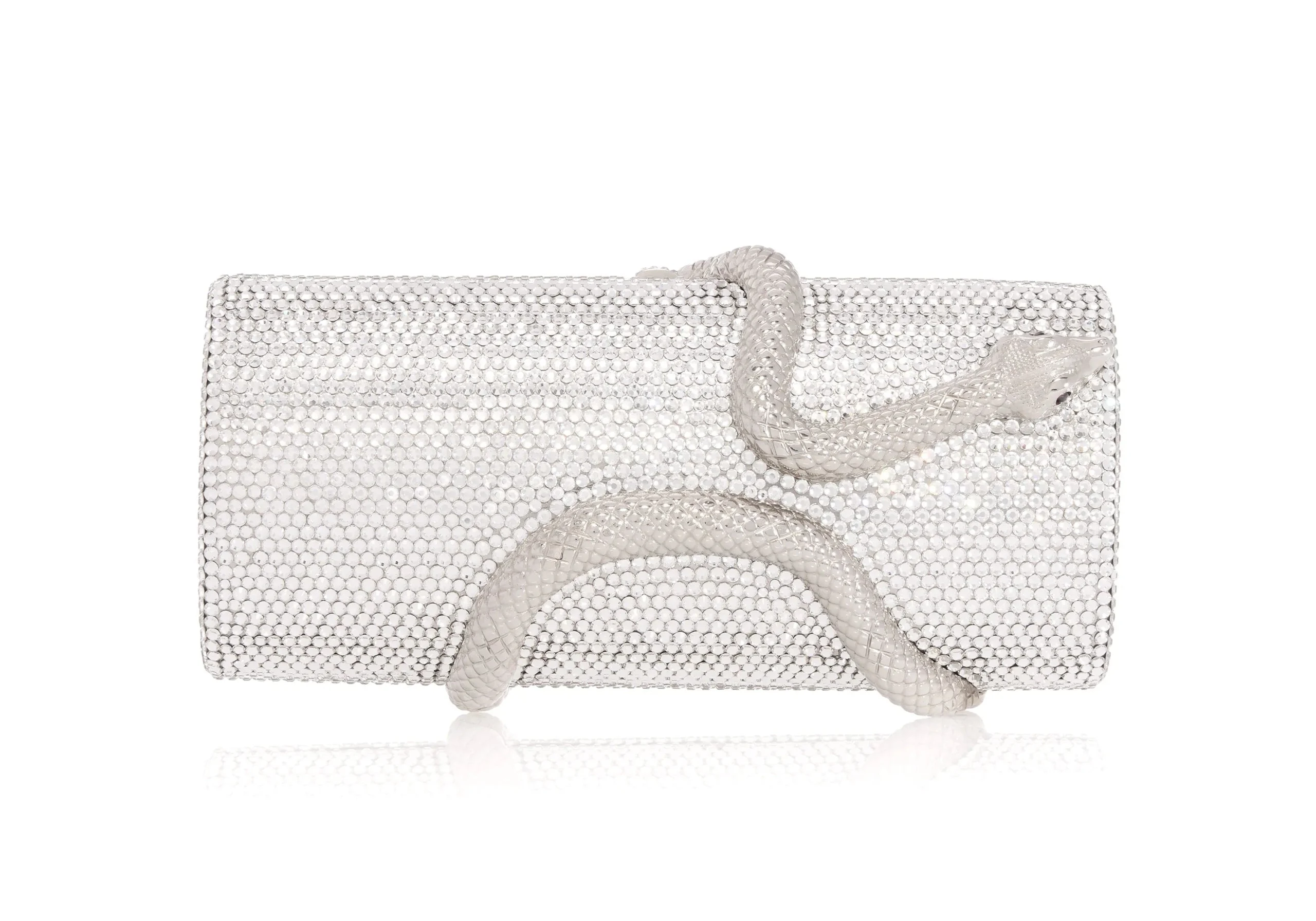 Judith Leiber Spiral Snake Cylinder Silver - Judith Leiber Crystal Clutch - Luxury Evening Bag - Shop at Luxury Shoes Judith Leiber Spiral Snake Cylinder Silver - Judith Leiber Crystal Clutch - Luxury Evening Bag - Shop at Luxury Shoes