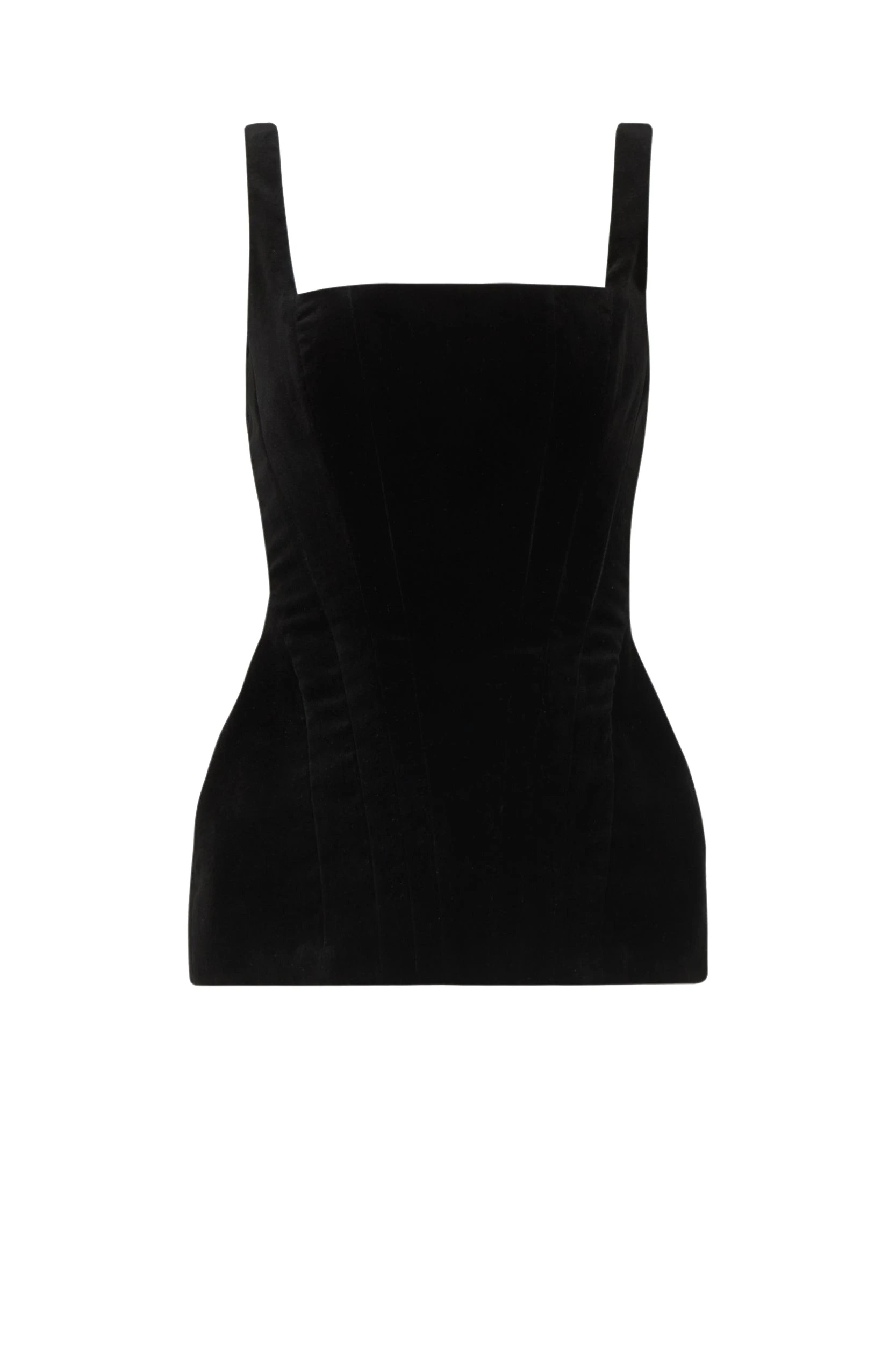 Leeren-Velvet-Boned-Bustier-Costarellos-Tops85686_nobg Costarellos Tops - Romantic Greek Lace - Shop at Luxury Shoes