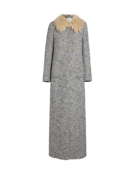 Leonora Jacket in Stone on Greyscale