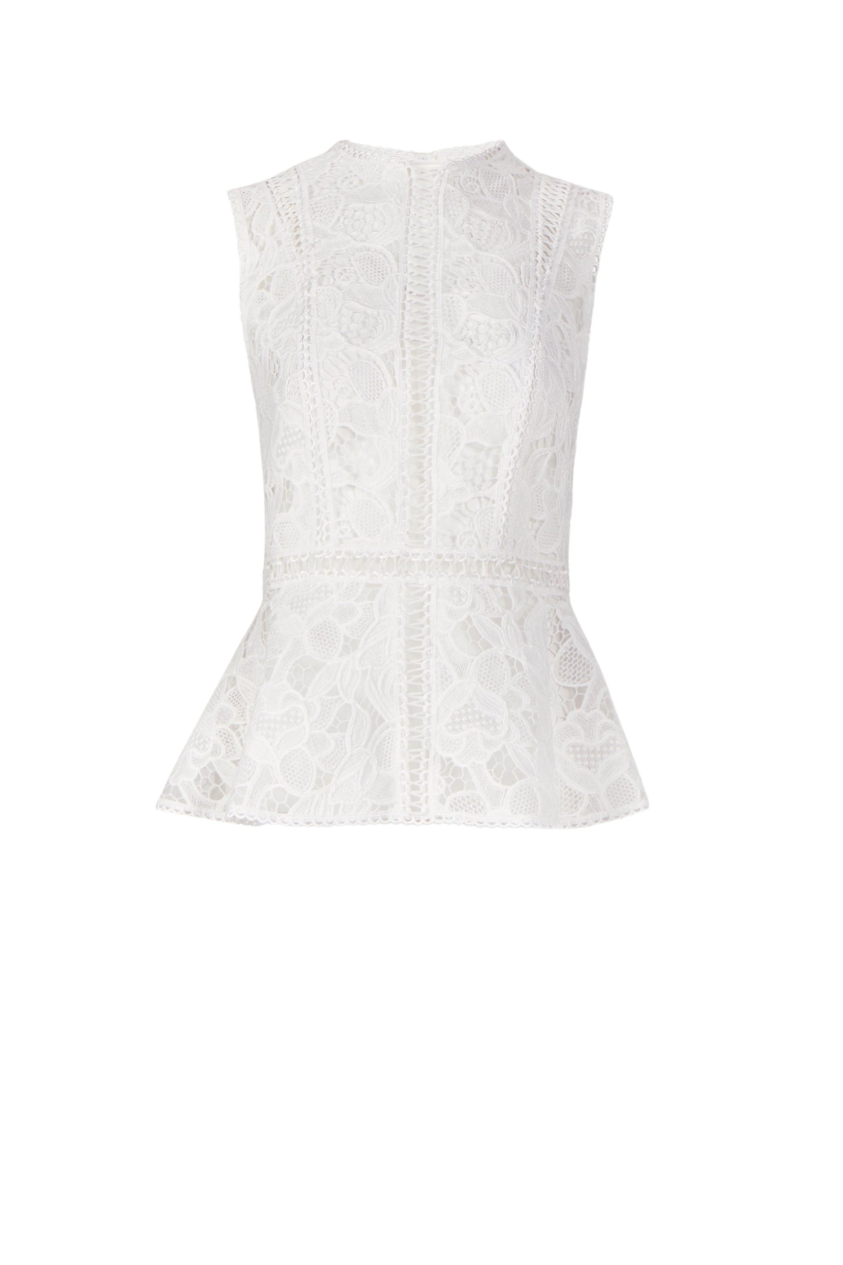 Niva-Guipure-Lace-Top-Costarellos-Tops35045_nobg Costarellos Tops - Romantic Greek Lace - Shop at Luxury Shoes