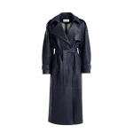 Nour-Hammour-Claudia-Textured-Leather-Trench-scaled93655_nobg Nour Hammour Coats Color | Claudia Textured Leather Trench luxury leather Coats from Luxury Shoes