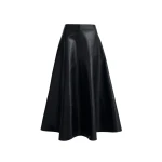 Nour Hammour Skirts Color | Opera Sweeping Leather Skirt luxury leather Skirts from Luxury Shoes 