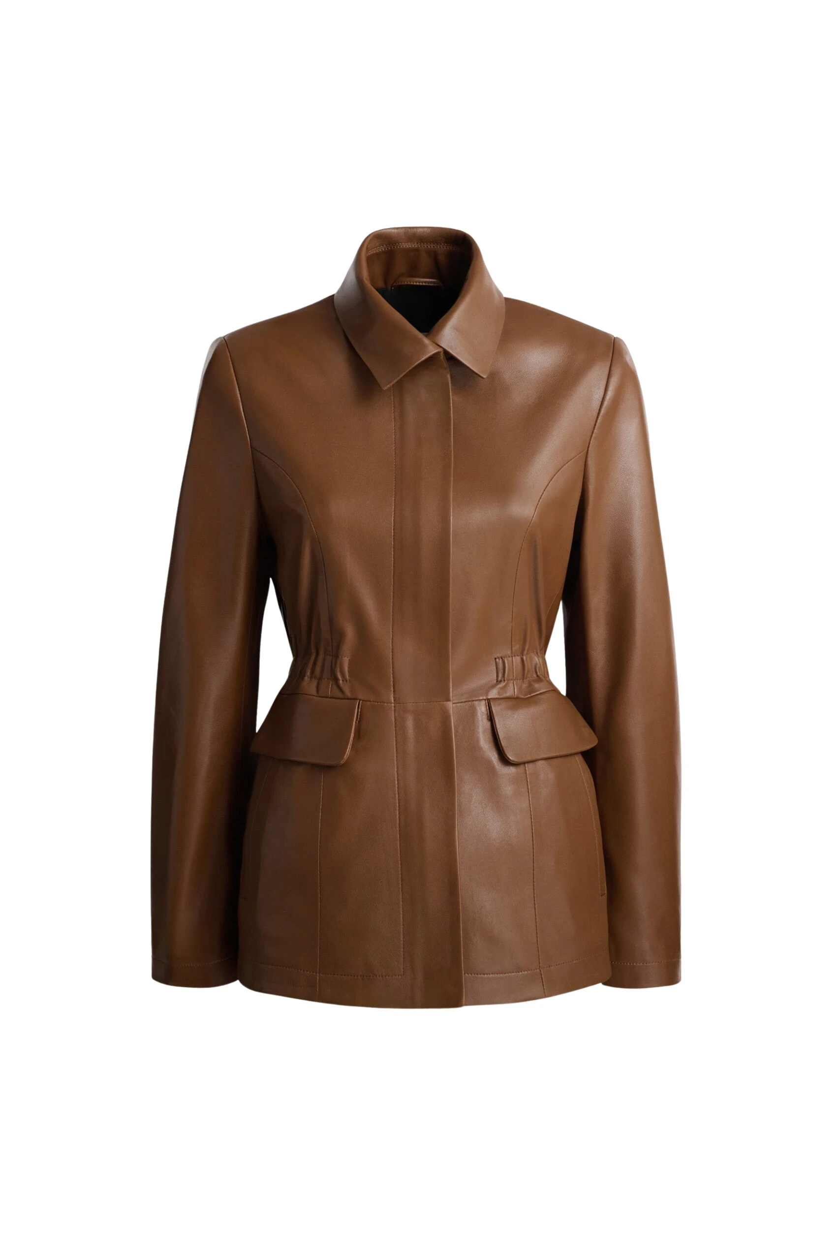 Nour-Hammour-Wells-Cinched-Leather-Jacket-scaled75803_nobg Nour Hammour Jackets Color | Wells Cinched Leather Jacket luxury leather Jackets from Luxury Shoes