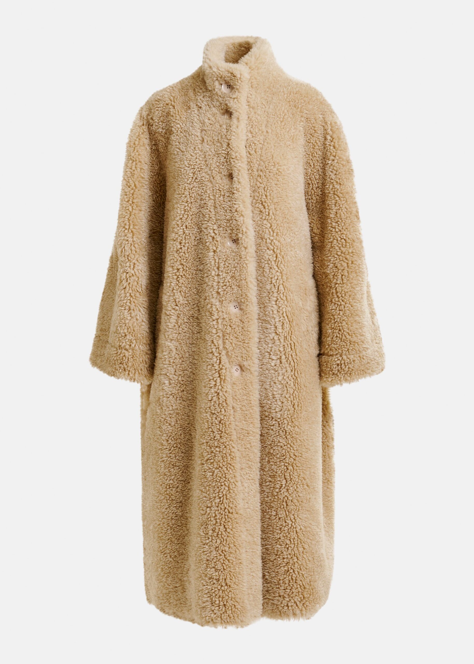Essentiel Antwerp Australia Signature – Luxury Shoes Essentiel Antwerp Off-white oversized faux shearling coat with stand-up collar - Essentiel Antwerp Coats - Colorful Belgian Design - Shop at Luxury Shoes