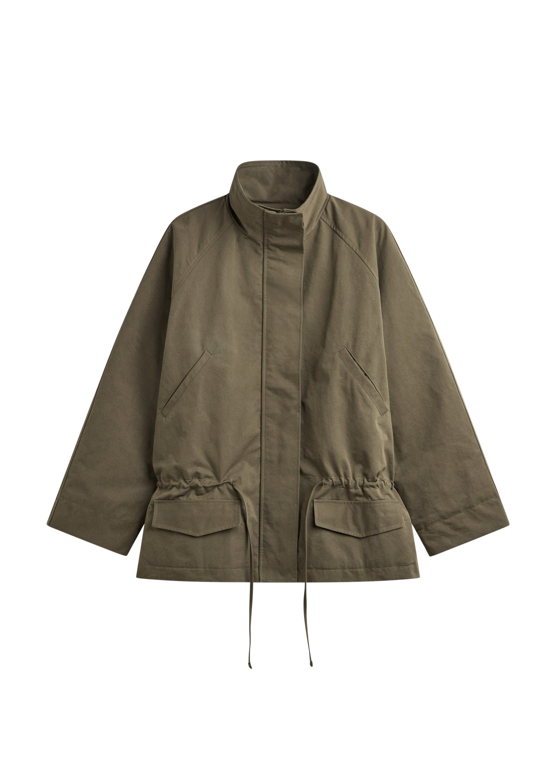 The-Frankie-Shop-Alesie-Drawstring-Jacket-Olive-Brown-coveti-scaled72989_nobg The Frankie Shop Alesie Drawstring Jacket - Olive Brown - Oversized Minimalist Jackets in Green - Shop at Luxury Shoes