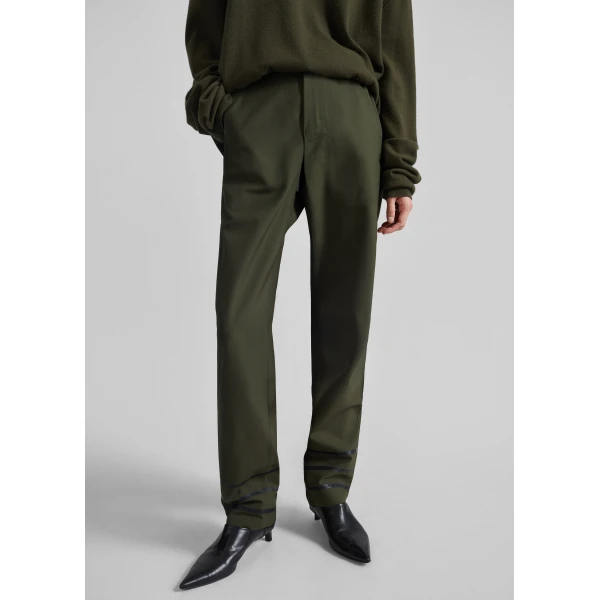 The Frankie Shop Coperni Technical Tailored Pants - Green - Oversized Minimalist Pants in Green - Shop at Luxury Shoes 