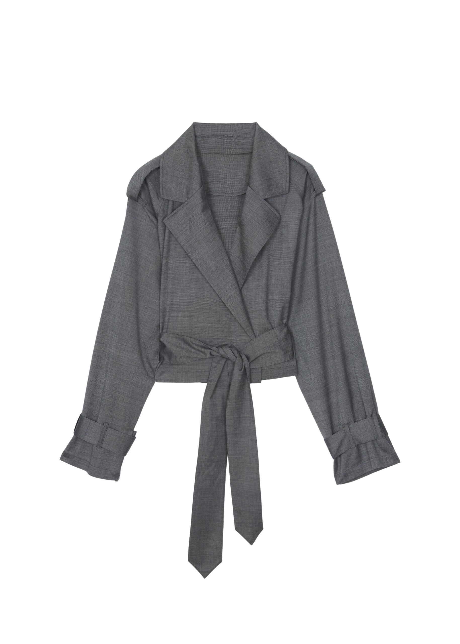 The-Frankie-Shop-Simona-Short-Trench-Grey-Melange-coveti-scaled82843_nobg The Frankie Shop Simona Short Trench - Grey Melange - Oversized Minimalist Coats in Grey - Shop at Luxury Shoes