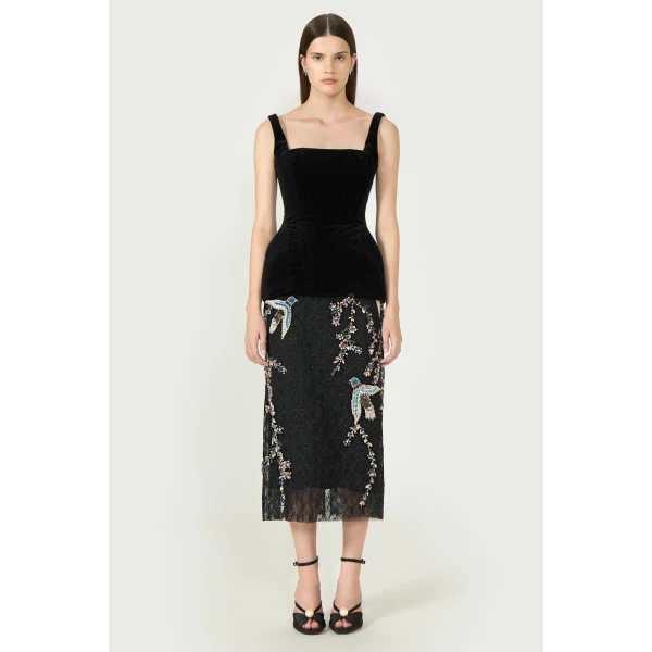 Costarellos Skirts - Romantic Greek Lace - Shop at Luxury Shoes 