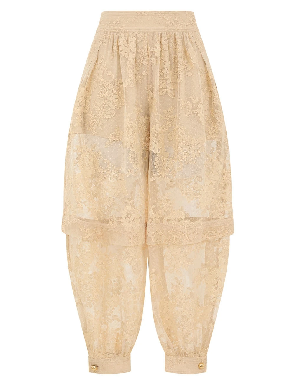 Zimmermann Luna Lace Harem Pant | Ready to Wear Collection Luxury Shoes Elevate your elegance in this Zimmermann Pants available now at Luxury Shoes