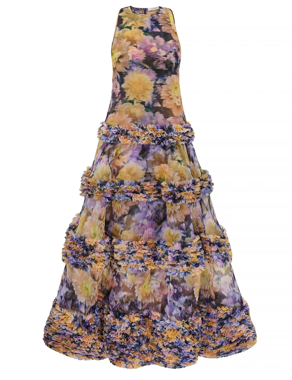 Zimmermann Luna Ruffle Maxi Dress | Ready to Wear Collection Luxury Shoes Elevate your elegance in this Zimmermann Dresses available now at Luxury Shoes