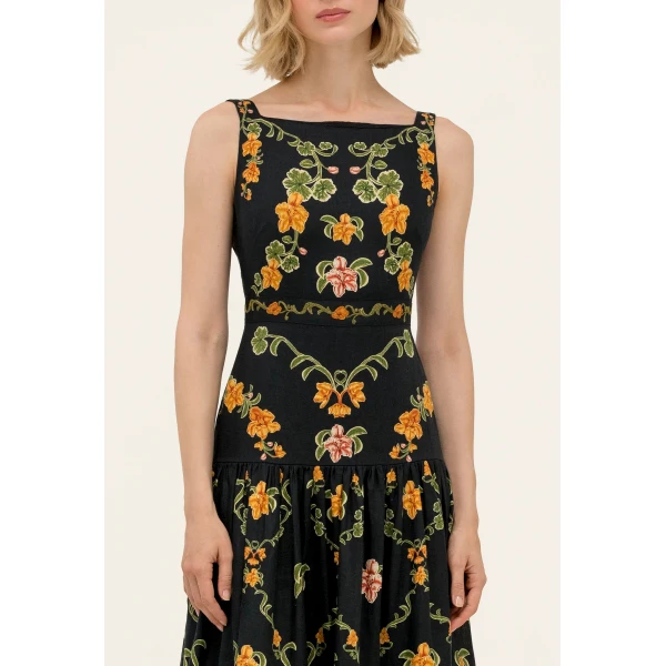 Agua by Agua Bendita Abeja Cordillera Maxi Dress - Agua By Agua Bendita Dresses - Artisanal Colombian Resort Wear at Luxury Shoes 
