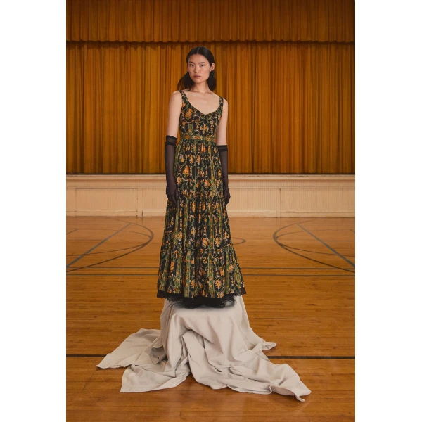 Agua by Agua Bendita Azulejo Cordillera Maxi Dress - Agua By Agua Bendita Dresses - Artisanal Colombian Resort Wear at Luxury Shoes 