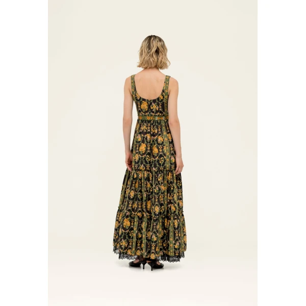 Agua by Agua Bendita Azulejo Cordillera Maxi Dress - Agua By Agua Bendita Dresses - Artisanal Colombian Resort Wear at Luxury Shoes 