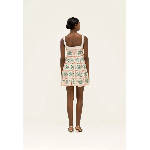 Agua by Agua Bendita Barbara Uchuva Mini Dress - Agua By Agua Bendita Dresses - Artisanal Colombian Resort Wear at Luxury Shoes 
