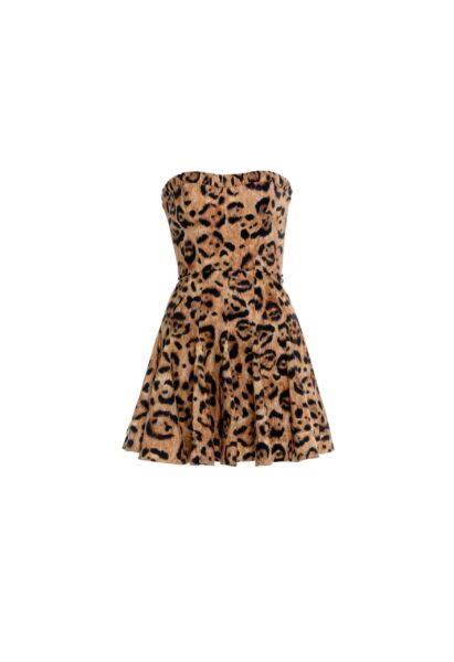 Agua by Agua Bendita Caudal Jaguar Mini Dress - Agua By Agua Bendita Dresses - Artisanal Colombian Resort Wear at Luxury Shoes 